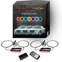Chrysler 300c V.3 Fusion Color Change LED Halo Headlight Kit 2005-2010
