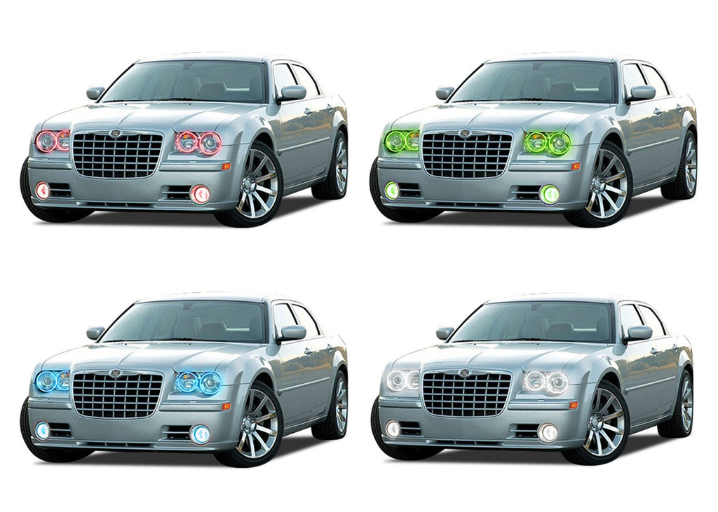 Chrysler 300c V.3 Fusion Color Change Headlight & LED Halo Fog Light Kit 2005-2010