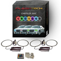 Chrysler 300c V.3 Fusion Color Change LED Halo Headlight Kit 2005-2010