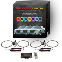 Chrysler 300c V.3 Fusion Color Change LED Halo Headlight Kit 2005-2010