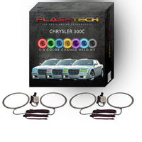 Chrysler 300c V.3 Fusion Color Change LED Halo Headlight Kit 2005-2010