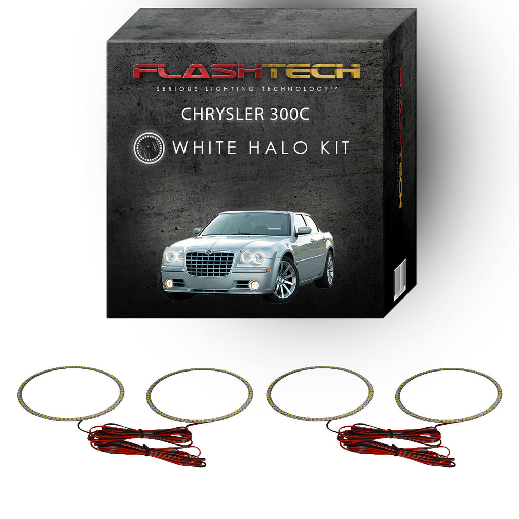 Chrysler 300c White LED Halo Headlight Kit 2005-2010