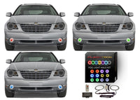 Chrysler Pacifica V.3 Fusion Color Change LED Halo Fog Light Kit 2006-2009