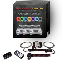 Chrysler PT Cruiser V.3 Fusion Color Change LED Halo Fog Light Kit 2006-2010