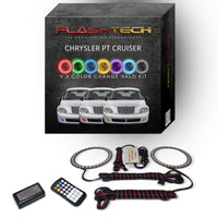 Chrysler PT Cruiser V.3 Fusion Color Change LED Halo Fog Light Kit 2006-2010