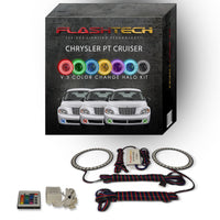 Chrysler PT Cruiser V.3 Fusion Color Change LED Halo Fog Light Kit 2006-2010