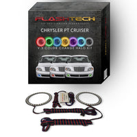 Chrysler PT Cruiser V.3 Fusion Color Change LED Halo Fog Light Kit 2006-2010