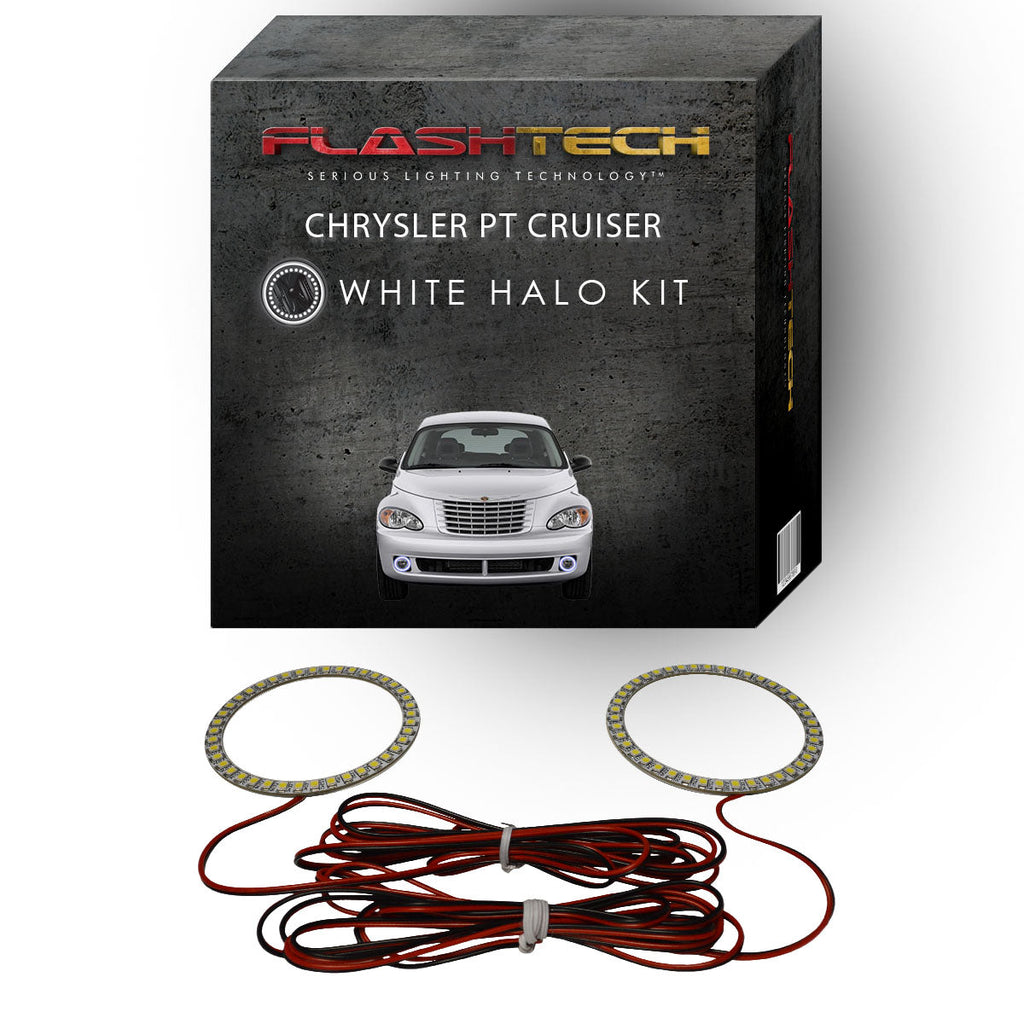 Chrysler PT Cruiser White LED Halo Fog Light Kit 2006-2010