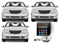 Chrysler Sebring V.3 Fusion Color Change LED Halo Fog Light Kit 2008-2010