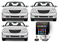 Chrysler Sebring V.3 Fusion Color Change LED Halo Fog Light Kit 2008-2010