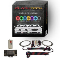 Chrysler Sebring V.3 Fusion Color Change LED Halo Fog Light Kit 2008-2010