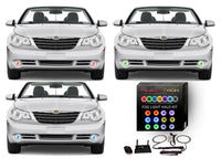 Chrysler Sebring V.3 Fusion Color Change LED Halo Fog Light Kit 2008-2010