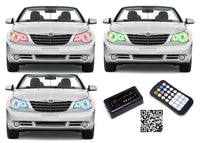 Chrysler Sebring V.3 Fusion Color Change LED Halo Headlight Kit 2008-2010