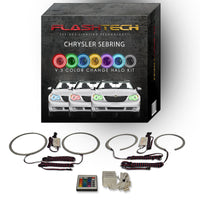 Chrysler Sebring V.3 Fusion Color Change LED Halo Headlight Kit 2008-2010