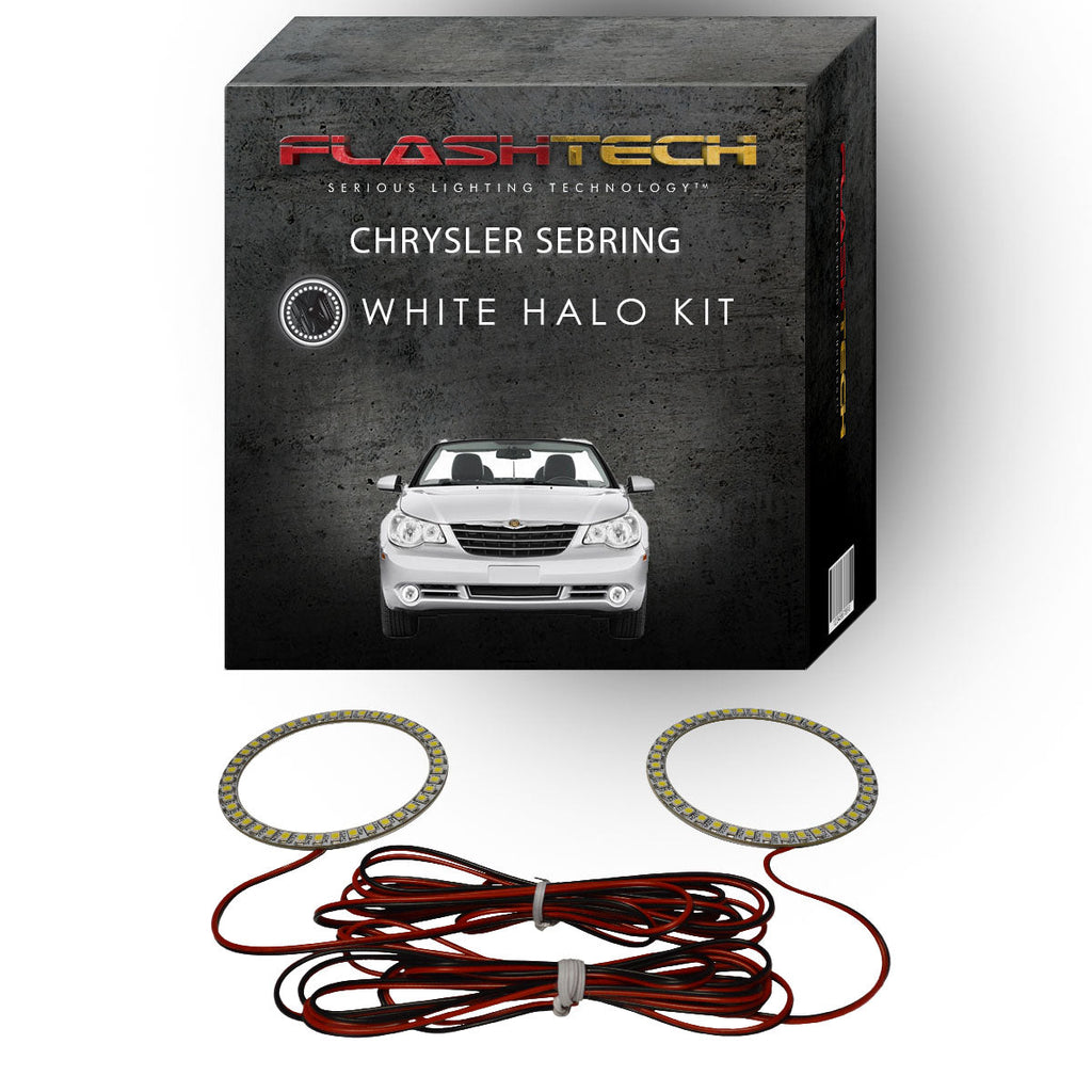 Chrysler Sebring White LED Halo Fog Light Kit 2008-2010