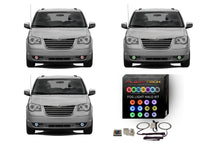 Chrysler Town & Country V.3 Fusion Color Change LED Halo Fog Light Kit 2005-2010