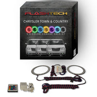 Chrysler Town & Country V.3 Fusion Color Change LED Halo Fog Light Kit 2005-2010