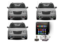 Chrysler Town & Country V.3 Fusion Color Change LED Halo Fog Light Kit 2005-2010