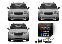 Chrysler Town & Country V.3 Fusion Color Change LED Halo Fog Light Kit 2005-2010