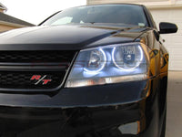 Dodge Avenger White LED Halo Headlight Kit 2008-2015