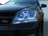 Dodge Avenger White LED Halo Headlight Kit 2008-2015