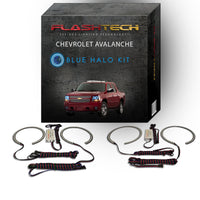 Chevrolet Avalanche V.3 Fusion Color Change LED Halo Headlight Kit 2007-2013