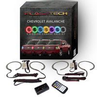 Chevrolet Avalanche V.3 Fusion Color Change LED Halo Headlight Kit 2007-2013