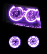 Chevrolet Avalanche V.3 Fusion Color Change Headlight & LED Halo Fog Light Kit 2007-2013