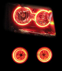 Chevrolet Avalanche V.3 Fusion Color Change Headlight & LED Halo Fog Light Kit 2007-2013