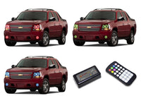 Chevrolet Avalanche V.3 Fusion Color Change Headlight & LED Halo Fog Light Kit 2007-2013