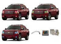 Chevrolet Avalanche V.3 Fusion Color Change Headlight & LED Halo Fog Light Kit 2007-2013