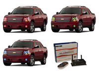 Chevrolet Avalanche V.3 Fusion Color Change Headlight & LED Halo Fog Light Kit 2007-2013