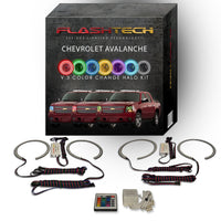 Chevrolet Avalanche V.3 Fusion Color Change LED Halo Headlight Kit 2007-2013