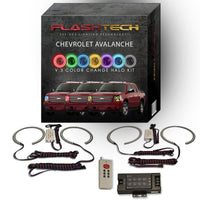 Chevrolet Avalanche V.3 Fusion Color Change LED Halo Headlight Kit 2007-2013