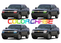 Chevrolet Avalanche ColorChase LED Halo Headlight Kit 2003-2006 (Cladded)