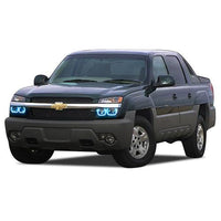 Chevrolet Avalanche ColorChase LED Halo Headlight Kit 2003-2006 (Cladded)