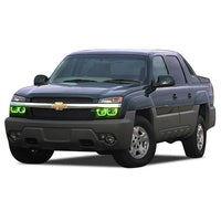 Chevrolet Avalanche ColorChase LED Halo Headlight Kit 2003-2006 (Cladded)