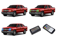 Chevrolet Avalanche V.3 Fusion Color Change LED Halo Headlight Kit 2003-2006 (Non-Cladded)