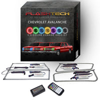Chevrolet Avalanche V.3 Fusion Color Change LED Halo Headlight Kit 2003-2006 (Non-Cladded)