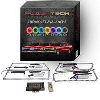 Chevrolet Avalanche V.3 Fusion Color Change LED Halo Headlight Kit 2003-2006 (Non-Cladded)