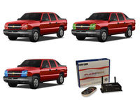 Chevrolet Avalanche V.3 Fusion Color Change LED Halo Headlight Kit 2003-2006 (Non-Cladded)