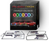 Chevrolet Avalanche V.3 Fusion Color Change LED Halo Headlight Kit 2003-2006 (Non-Cladded)