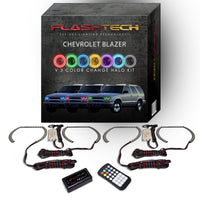Chevrolet Blazer V.3 Fusion Color Change LED Halo Headlight Kit 1998-2004