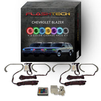 Chevrolet Blazer V.3 Fusion Color Change LED Halo Headlight Kit 1998-2004