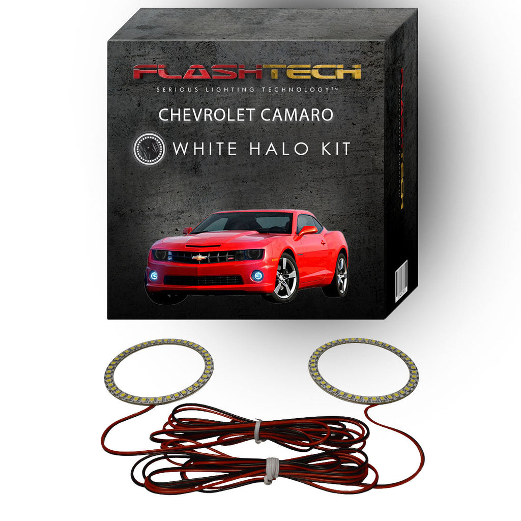 Chevrolet Camaro White LED Halo Fog Light Kit 2010-2013