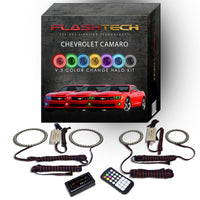 Chevrolet Camaro Non RS V.3 Color Change Headlight & LED Halo Fog Light Kit 2010-2013