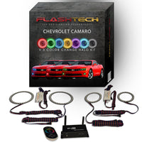 Chevrolet Camaro Non RS V.3 Color Change Headlight & LED Halo Fog Light Kit 2010-2013