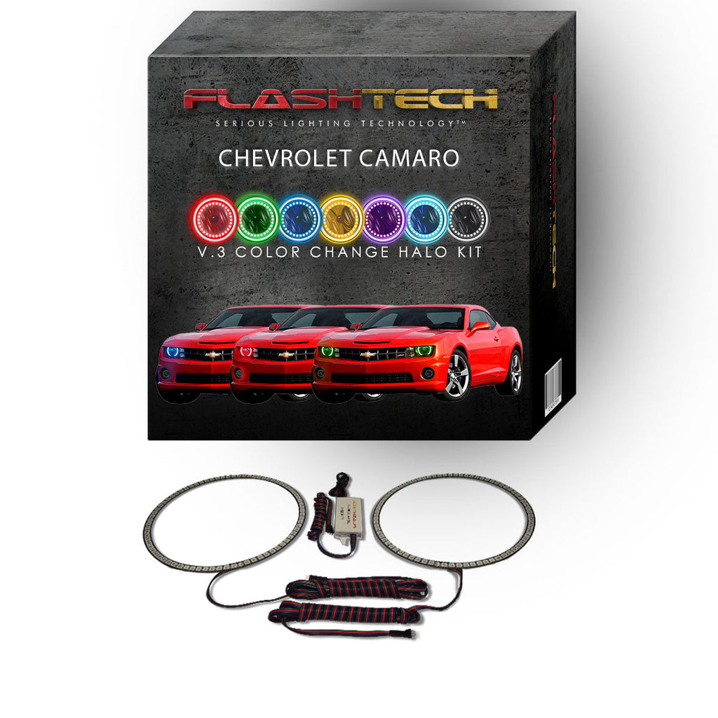 Chevrolet Camaro Non RS V.3 Color Change LED Halo Headlight Kit 2010-2013