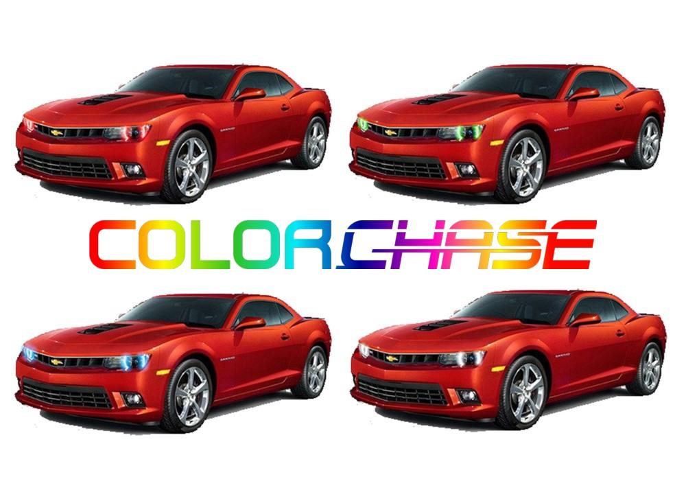 Chevrolet Camaro Non RS ColorChase LED Halo Headlight Kit 2014-2016