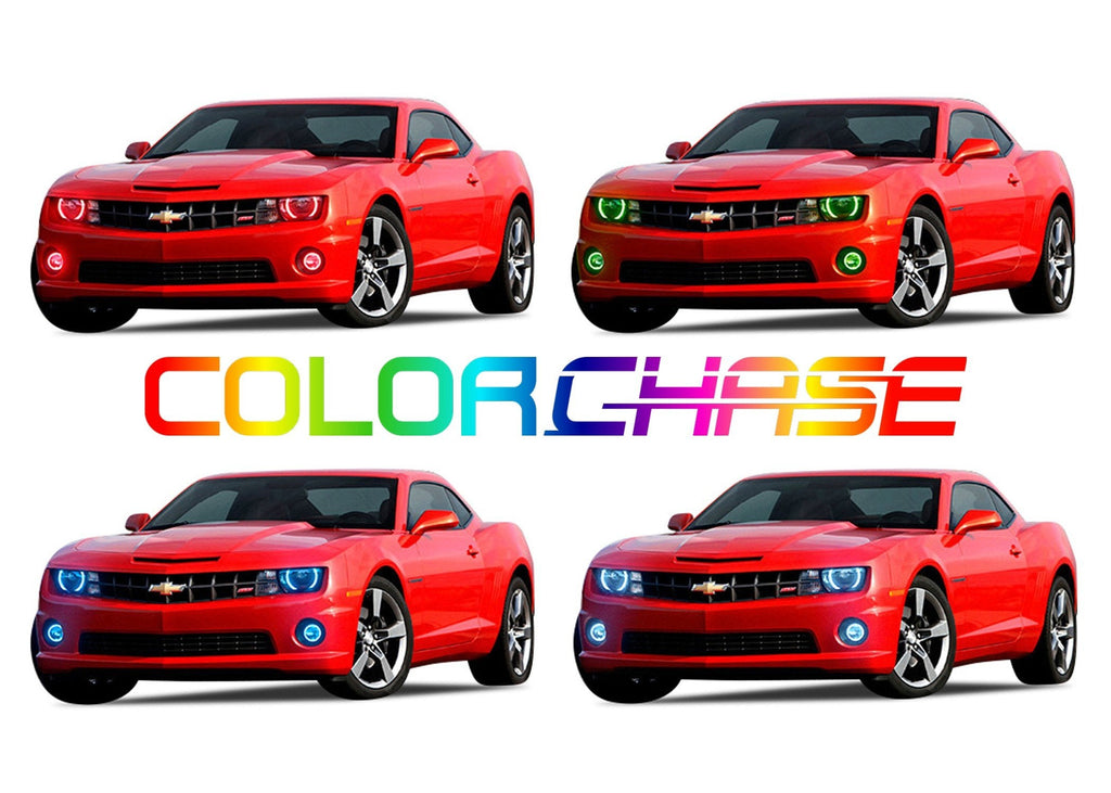Chevrolet Camaro RS V.3 Color Change Headlight & Foglight Halo Kit 2010-2013
